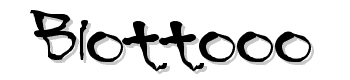 Blottooo font
