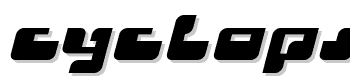 Cyclops font