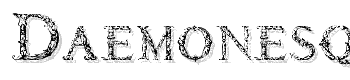 Daemonesque font