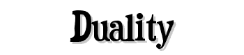 Duality font