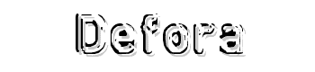 Defora font