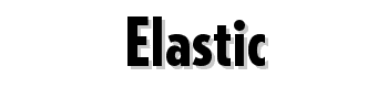 Elastic font