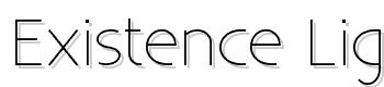 Existence-Light font