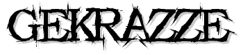 Gekrazze font