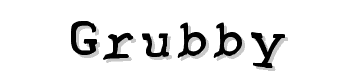 Grubby font