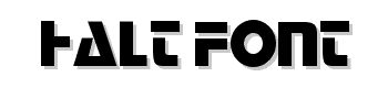 Halt font