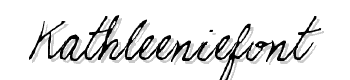 Kathleeniefont font