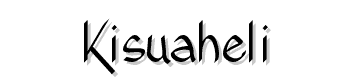 Kisuaheli font