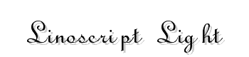 Linoscript-Light font
