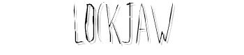 Lockjaw font