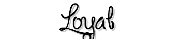 Loyal font