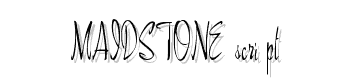 Maidstonescript font