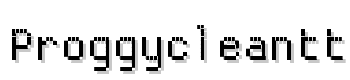 Proggycleantt font