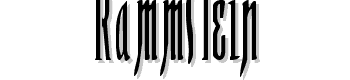 Rammstein font
