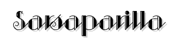 Sarsaparilla font