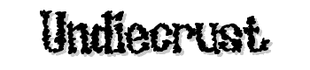 Undiecrust font