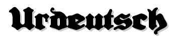 Urdeutsch font