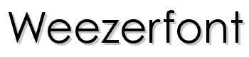 Weezerfont font