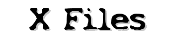 X-Files font