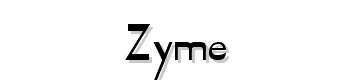 Zyme font
