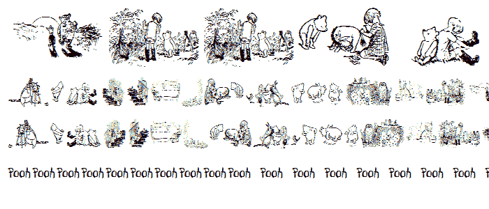 001 Pooh Classic Dings font
