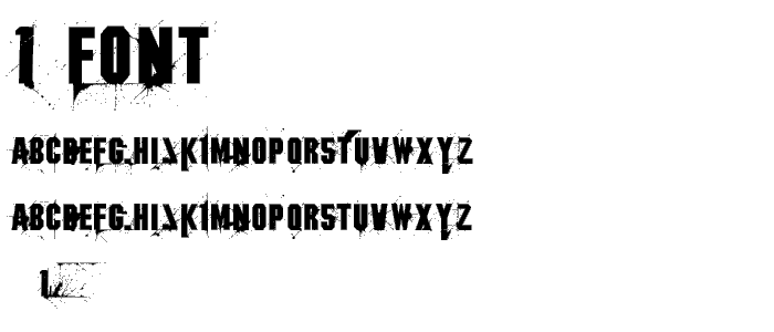 1 font