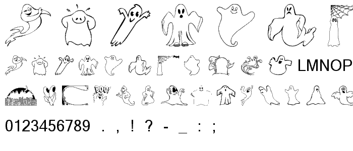 101! A Ghostly Font font
