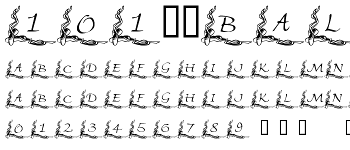 101! Ballet BorderZ font