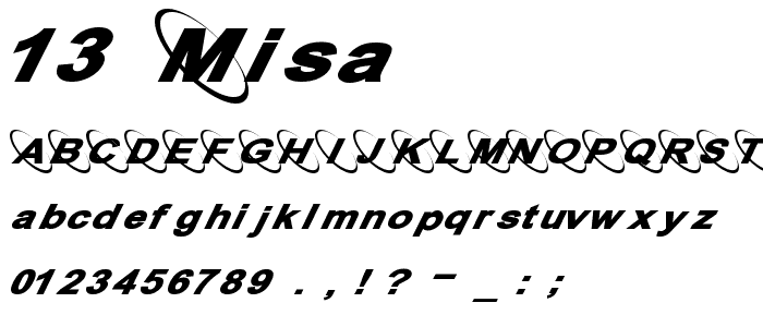 13_Misa font