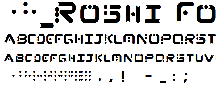 13_Roshi font