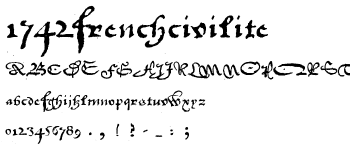 1742Frenchcivilite font