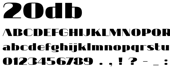 20db font