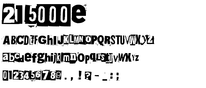 215000E font