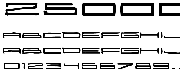 25000 font