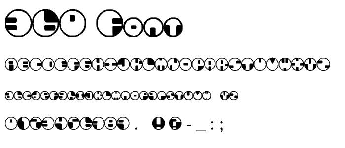 360 font