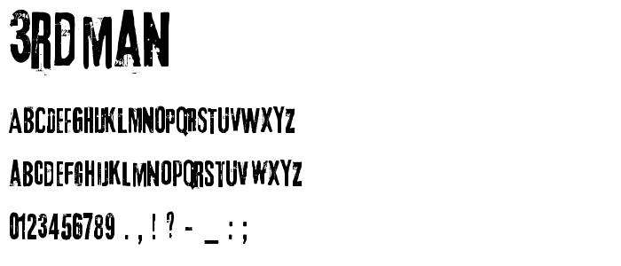 3rdMan font