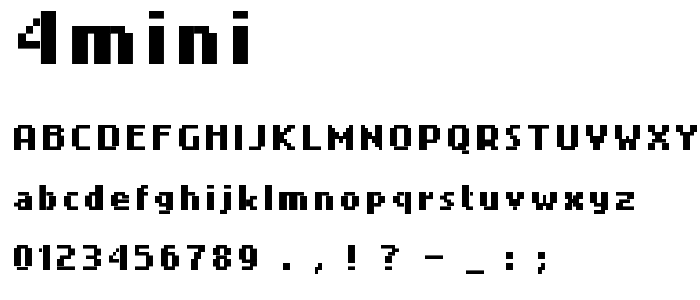 4Mini font