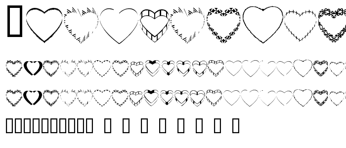 4YEOhearts font