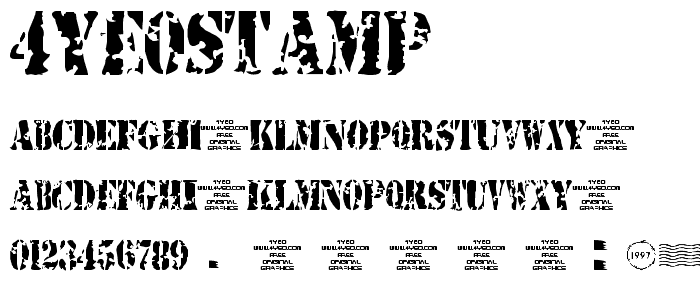 4YEOstamp font