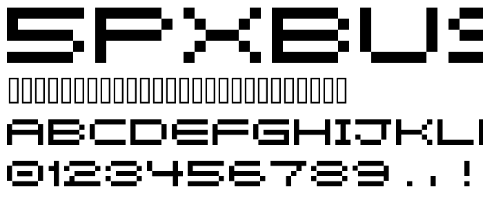 5pxbus font