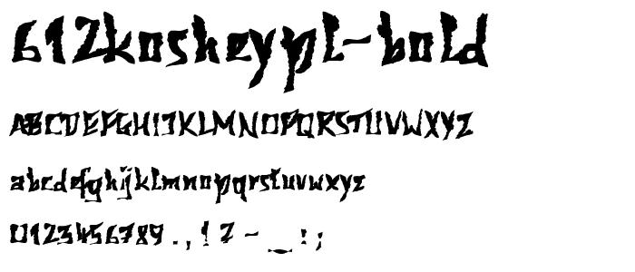 612KosheyPL-Bold font