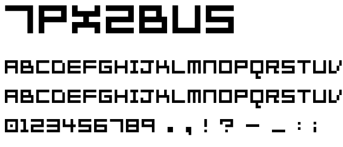 7px2bus font