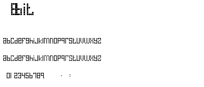 8 bit font