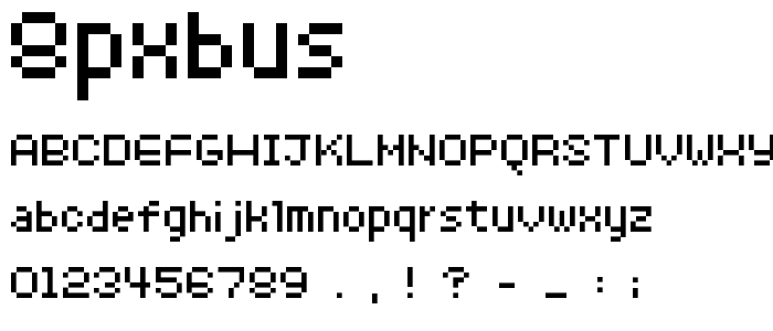 8pxbus font