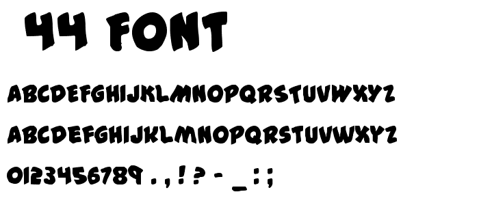 #44 Font police