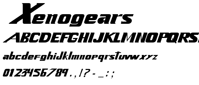 _Xenogears font