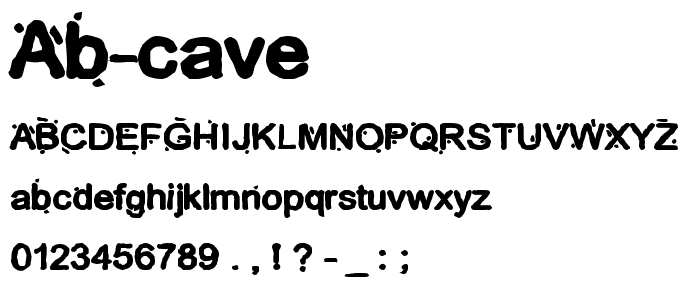 AB Cave font