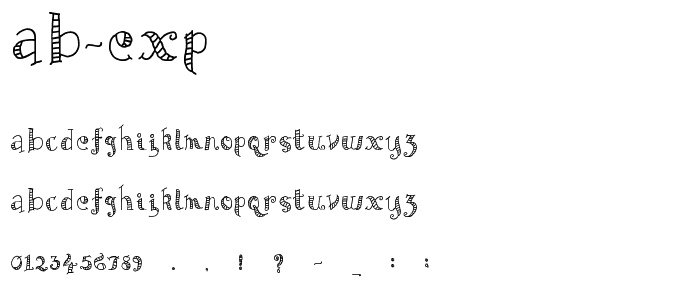 AB Exp font