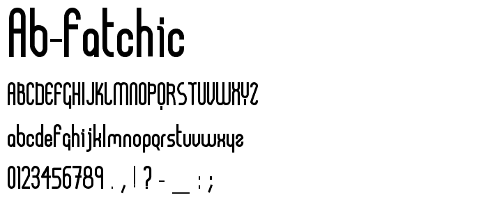 AB FatChic font