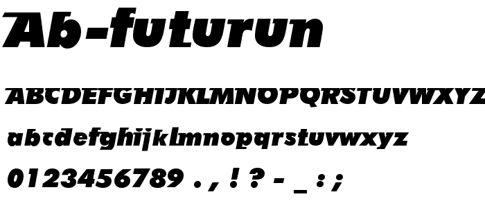 AB Futurun font